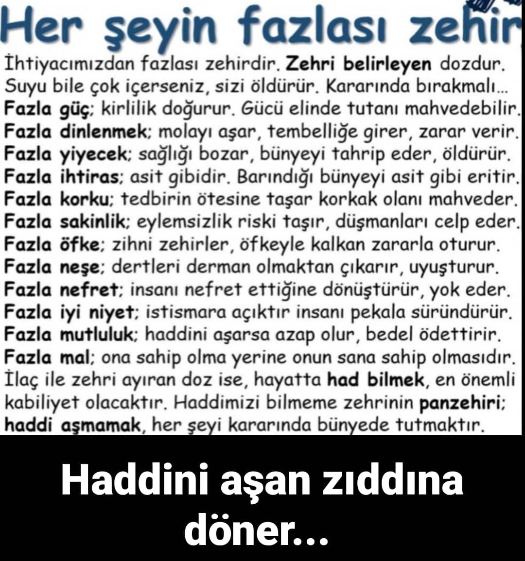 kenanbatan's tweet photo. Haddini aşan zıddına döner... https://t.co/X59nJaNKN7