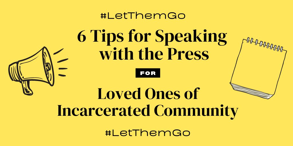 1/7 Have you been asked to speak about your incarcerated loved one to the media? Are you looking to uplift their story? Check-out these 6 quick tips so you can uplift their story while keeping them safe. #StopSanQuentinOutbreak #LetThemGo #FreeThemAll docs.google.com/document/d/1Kd…