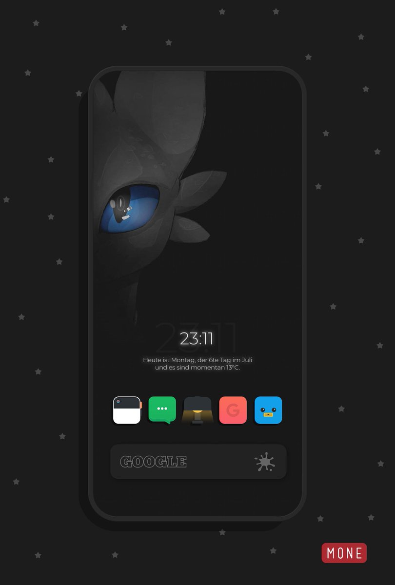 kleinmone's tweet photo. Tonight Android 🤷🏼‍♀️😄
Icons 'Anti-Theme' by @paulebh0y 
Wallpaper by @Maria2Ps 
Widget my own https://t.co/kulLZ3keUP