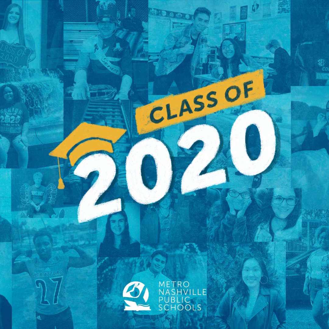 MetroSchools's tweet photo. #MNPSClassof2020, though our schools have been planning in-person graduations for this month, unfortunately the spike in COVID-19 cases and the city's return to modified Phase 2, means we cannot responsibly & safely host in-person graduations. Read more: https://t.co/IdUB8GwRXs https://t.co/gF5KILHVoY