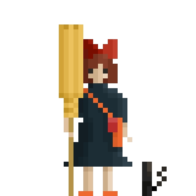 pixelheroespro's tweet photo. Kiki &amp; Jiji
#Kiki #Jiji #PixelHeroes #MajoNoTakkyubin #KikiEntregasaDomicilio #HayaoMiyazaki #StudioGhibli #movie #anime #illustration #pixelart #pixel #8bit #witch https://t.co/oK5xKfPBVI