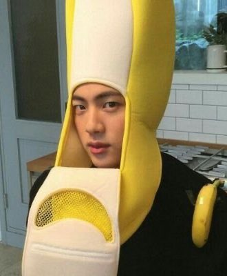 Coworker_John's tweet photo. Banana Jin is the folk hero my childhood deserved. #ARSD #ARMYSeIcaDay https://t.co/xn04QKQrEx