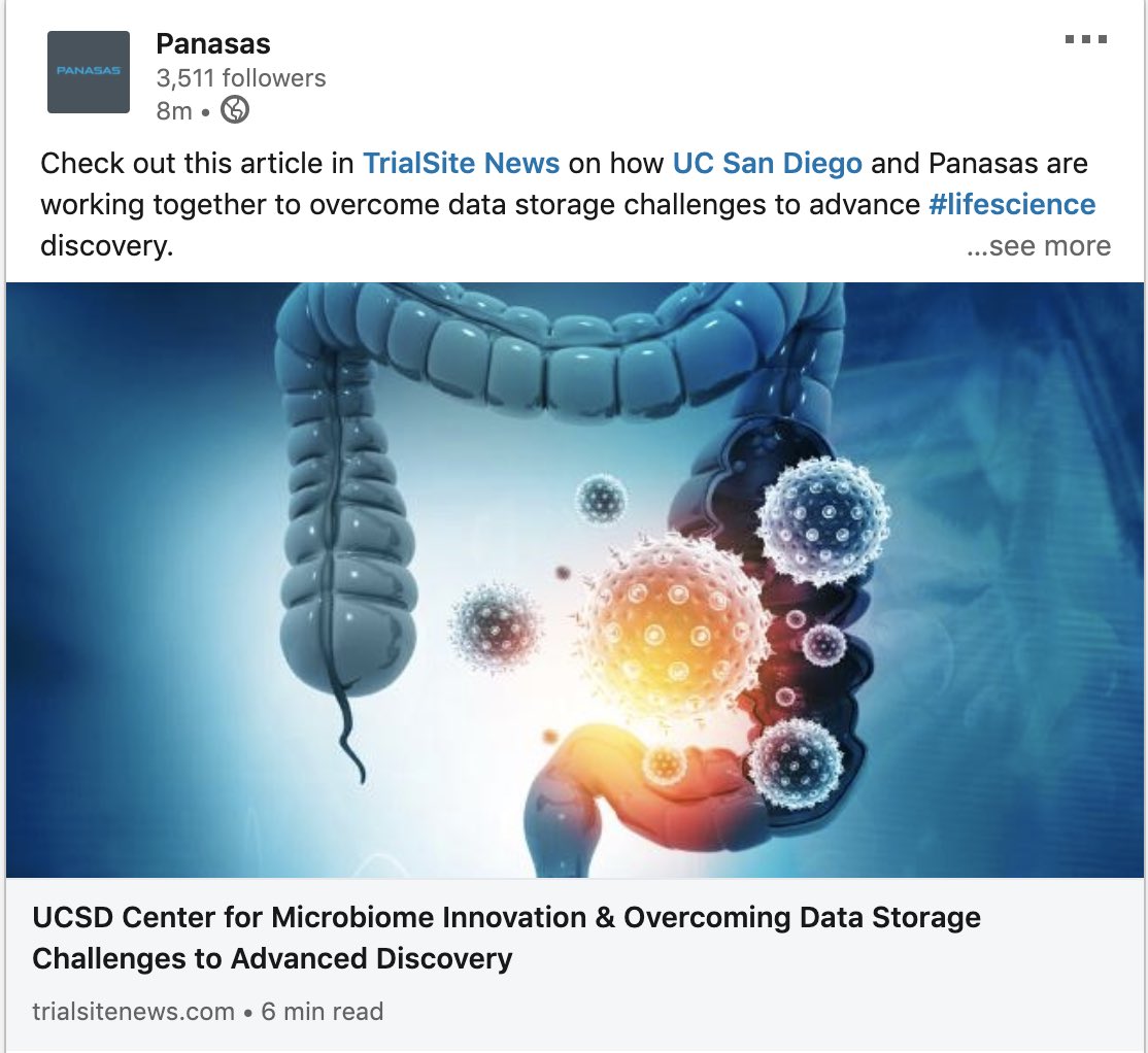 pmuscara's tweet image. #panasas #lifesciences