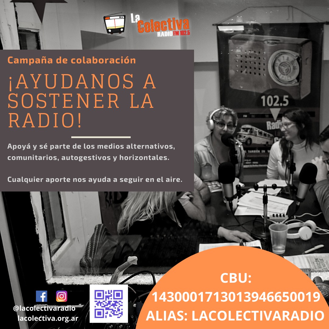 LaColectivaFM's tweet photo. Ayudanos a sostener la Radio!!!
Necesitamos una mano para seguir en el aire!
Colaborá para que las voces de los medios alternativos y comunitarios no se callen. Cada aporte suma. https://t.co/3EhVB4FPpM https://t.co/Y3Gh9ffAXF
