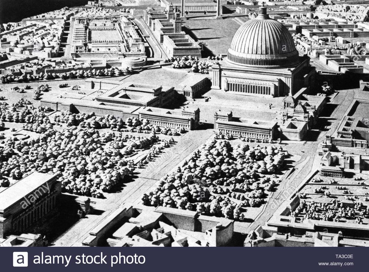 When his world was crashing down around his head, he would spend hours gazing at Albert Speer's architectural model of New Berlin.