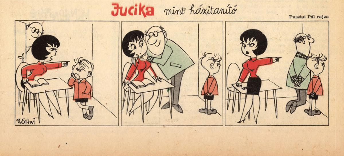 JucikaInOrder's tweet photo. 332. Jucika As A Tutor.
Published on Ludas Matyi on the week of October 14th-October 20th, 1963.
#jucika #jucikainorder #jucikachronological
#LudasMatyi #October #October1963 #Pusztai #PusztaiPál #PálPusztai https://t.co/oU84oZJf9K