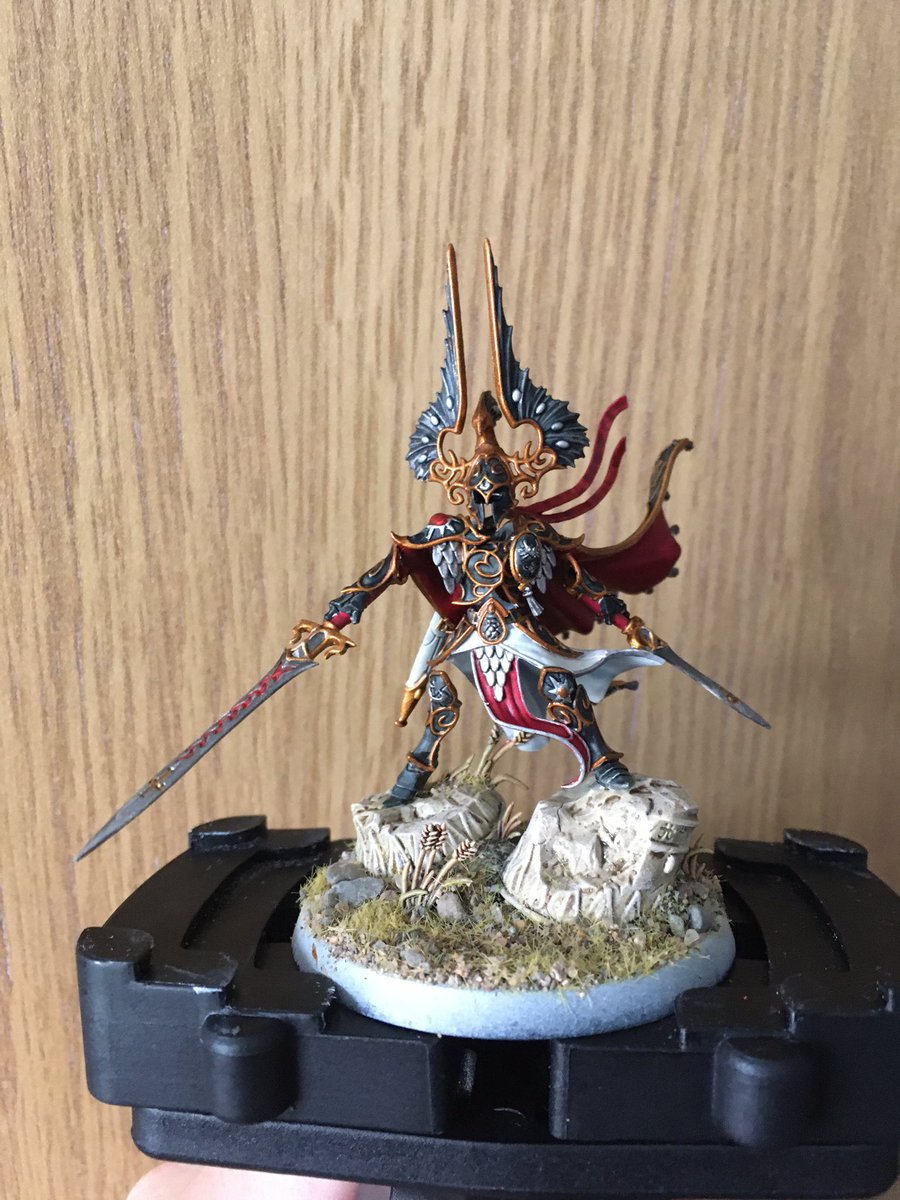 AosjamieB's tweet photo. First of the new aelves to my army . Probably my new favourite model #AOS #WarhammerCommunity https://t.co/s6hvPCdIrT