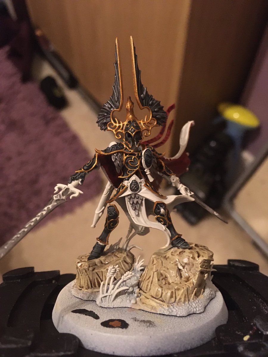 AosjamieB's tweet photo. First of the new aelves to my army . Probably my new favourite model #AOS #WarhammerCommunity https://t.co/s6hvPCdIrT