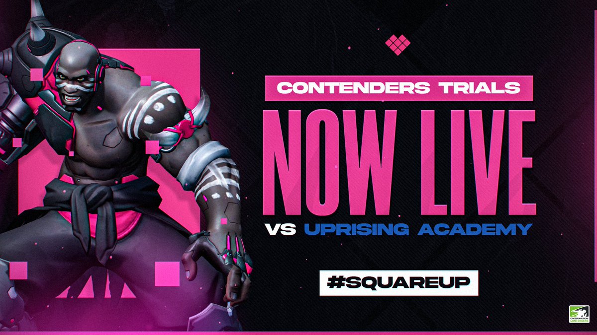 SquareOne_OW's tweet photo. We're back in action.

We face off against @UprisingAcad in our first match of Trials, you can watch LIVE at the link below!

🔗https://t.co/MhWIJrM5ZU

🎨@bmzloop https://t.co/T7mxiHuAzx