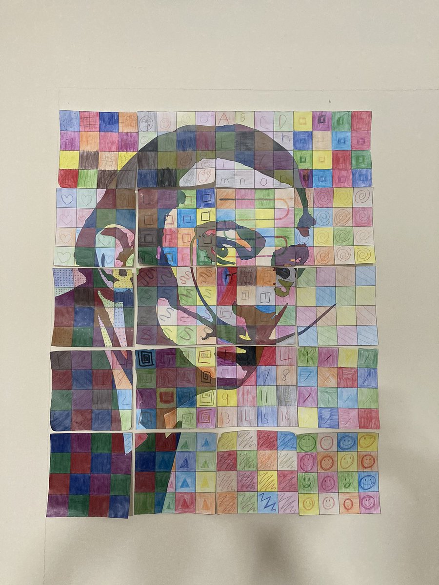 SherrierY6's tweet photo. Mr Waterfield and Mr Cooper’s bubble created artwork inspired by Chuck Close. Do you know who the Spanish surrealist artist is? https://t.co/xVFyXAUwh1