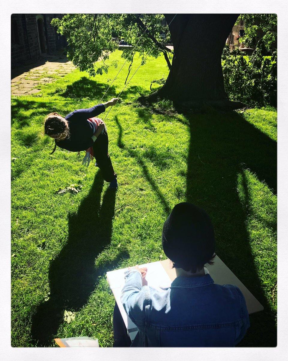 artschoolilkley's tweet photo. Working out in the open, suspended form, defying gravity for our Monday figure drawers #drawing #drawingdance #ilkley https://t.co/dAAlGB5QrZ