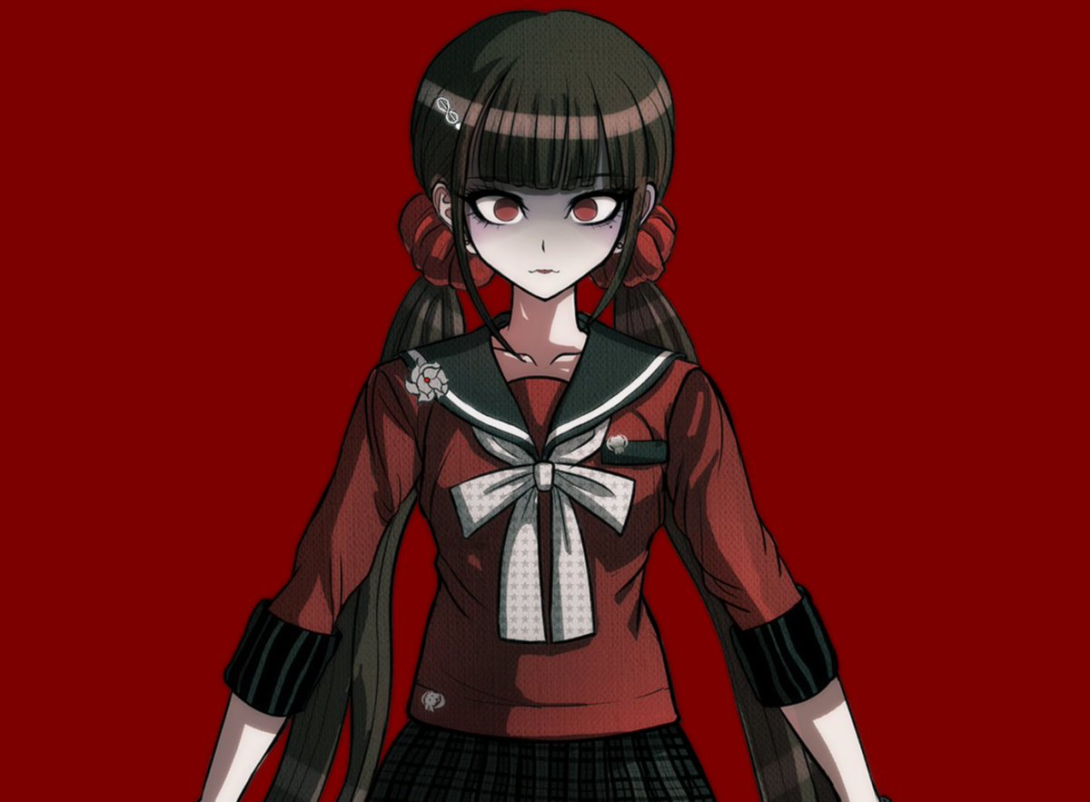 She /would/ have liked to keep up her persona as the Ultimate Child Caregiver for longer.

But a certain purple brat stopped that.

So... She isn't even gonna try anymore. People already know. Might aswell cower in fear.