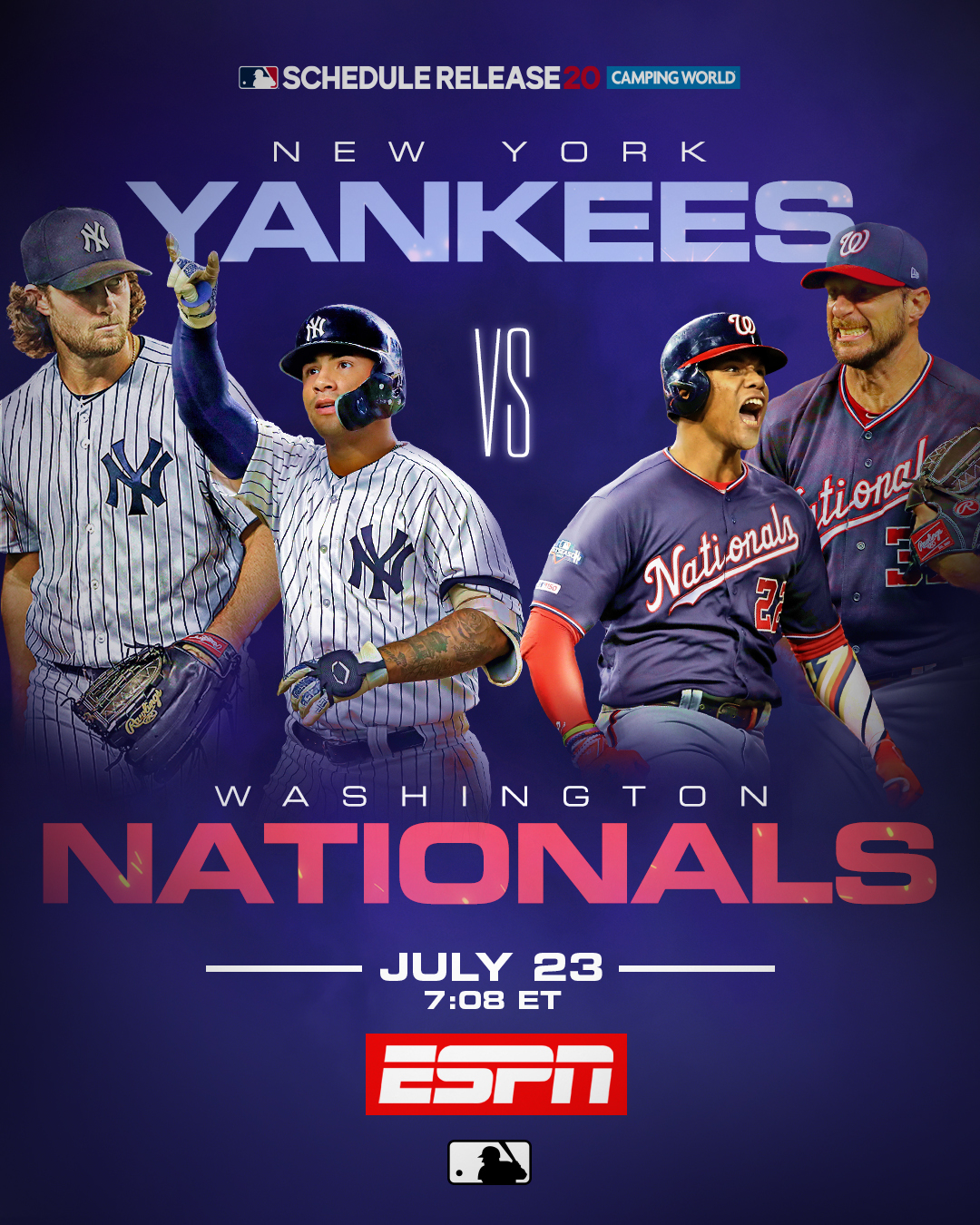 Yankees vs Nationals, Opening Day 2020