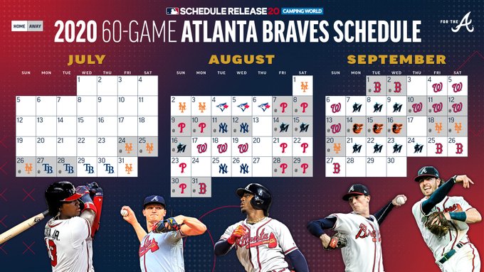 Atlanta Braves 2020 Schedule