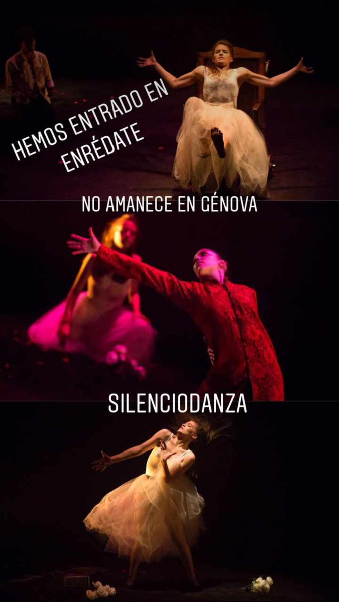 SilencioDanza's tweet photo. Y siguen las buenas noticias... ¡Estamos en #Enredate! #SilencioDanza #NoAmaneceEnGenova https://t.co/IMVNjrzYhG