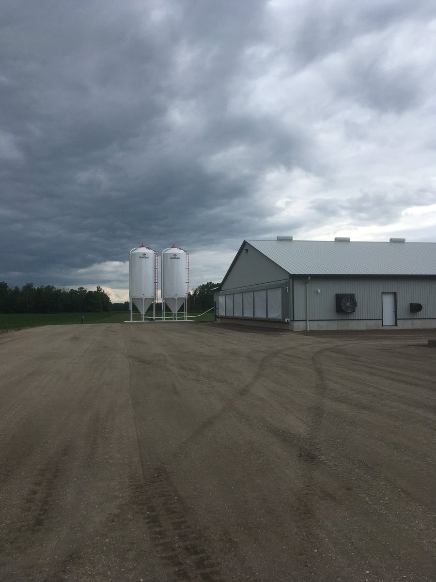 owfarmer's tweet photo. What started out last nov is now ready for chicks. 64x500ft broiler barn. Many thanks to Agrotec Const,Mike Wilhelm Excavating ,Brenneman Elect, Countyline Eq.  TD Canada Trust. https://t.co/44wEMGCrSy