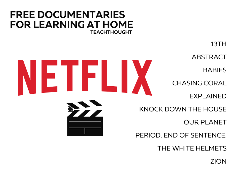 ELT_ThinkTank's tweet photo. Netflix Has Released Free Documentaries For Learning At Home https://t.co/6N0n1m5j35 https://t.co/bPsj8XIxko