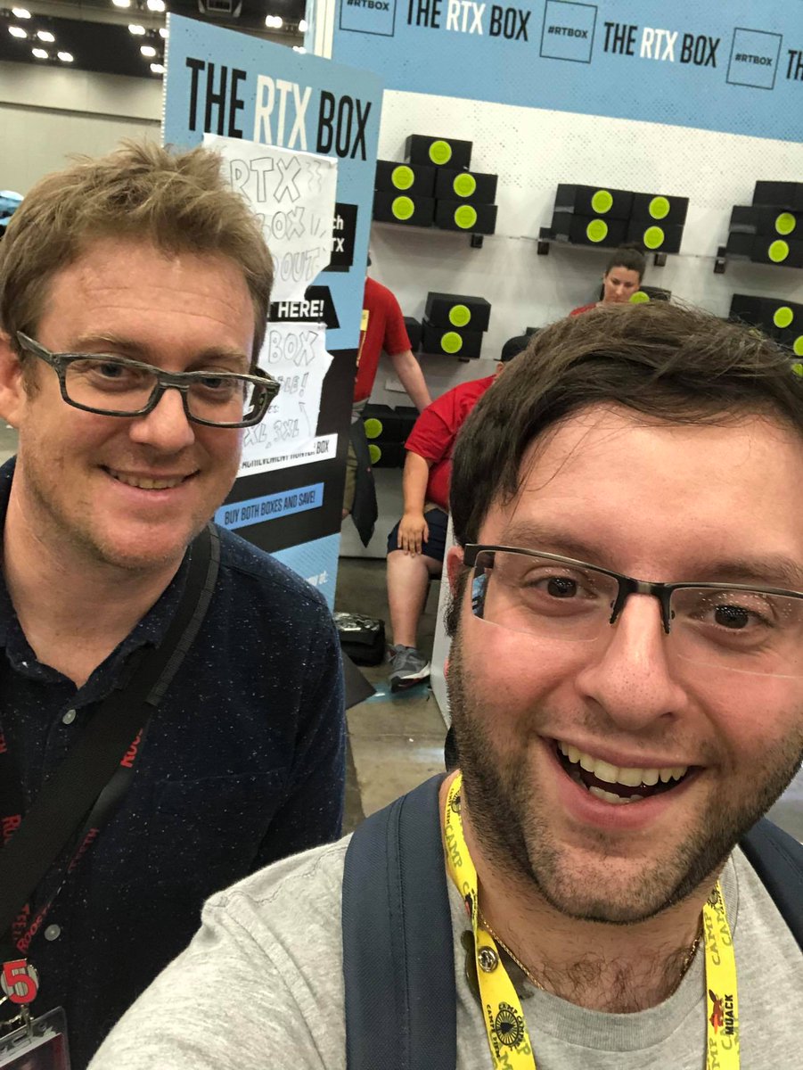 merchguysteve's tweet photo. #RTX2018 Post 2/?? feat. @_TrevorC, @IamTexasDR, @MarcusGrayDoor, and THE PRIVILEGE @ChadJamesRT! https://t.co/oF23YmNU1C
