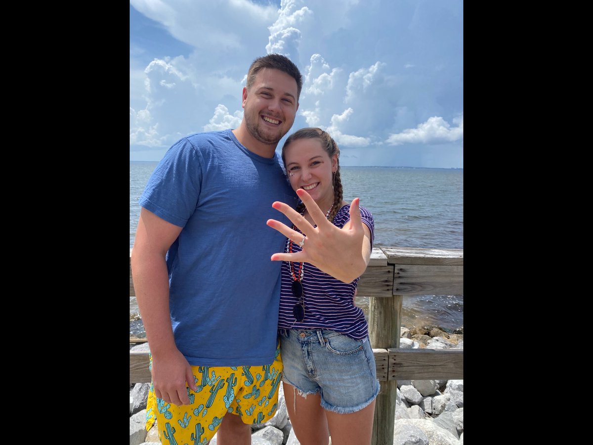 counselorct's tweet photo. Well the 4th had lots of sparkle, but none as bright as the one on my “First Born’s finger. Congrats to Travis and Jaclyn. https://t.co/nvhcG4WCvK