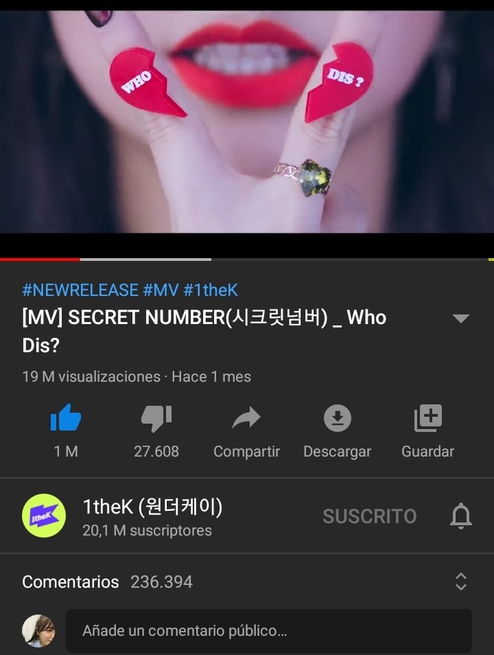 let's go for the 20 M codes! 🤗💖
#WhoDisStreamParty #WhoDis20M  #SECRETNUMBER @5ecretNumber