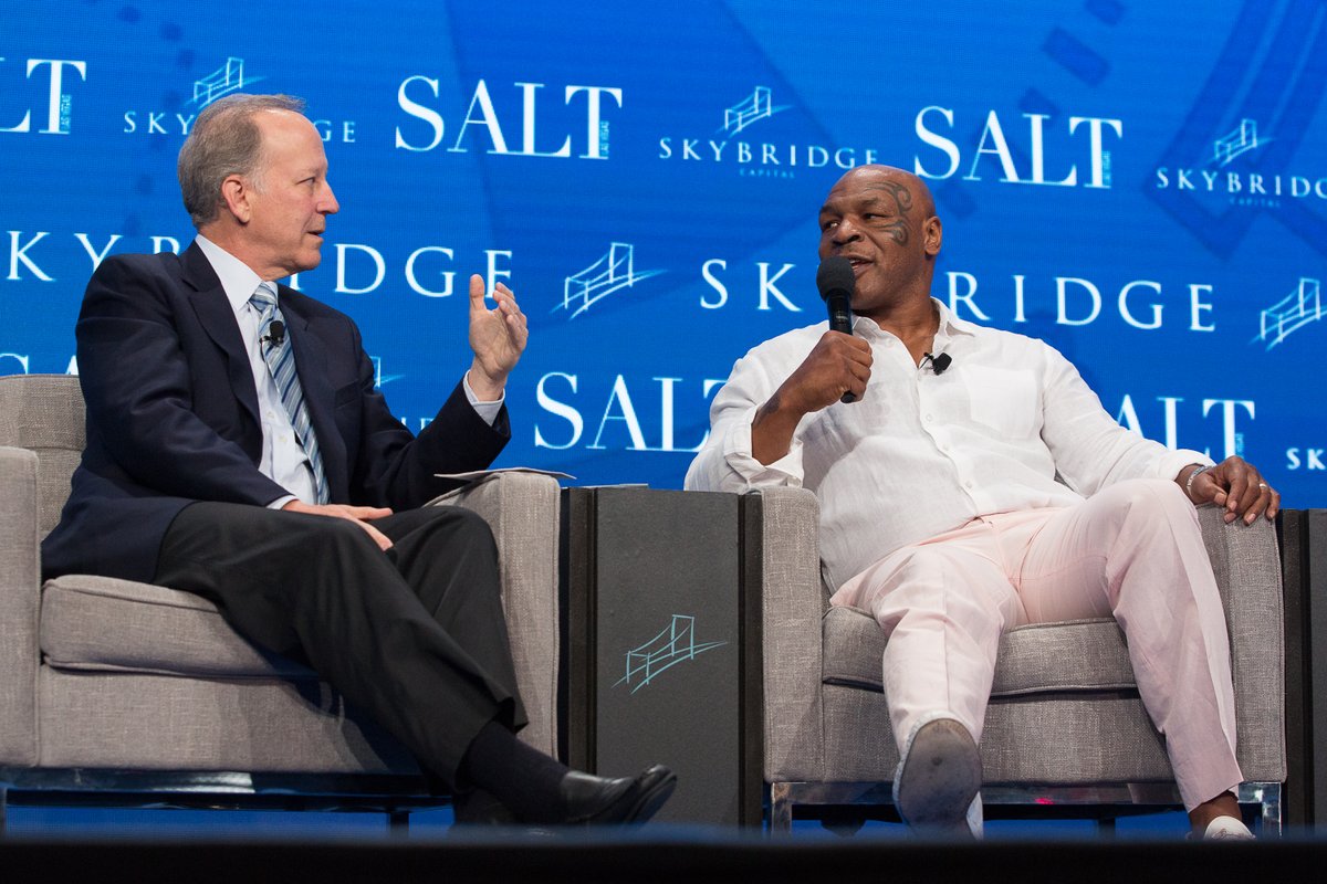 SALTConference's tweet photo. .@MikeTyson closing out #SALT2015. https://t.co/4IrvgCvajB