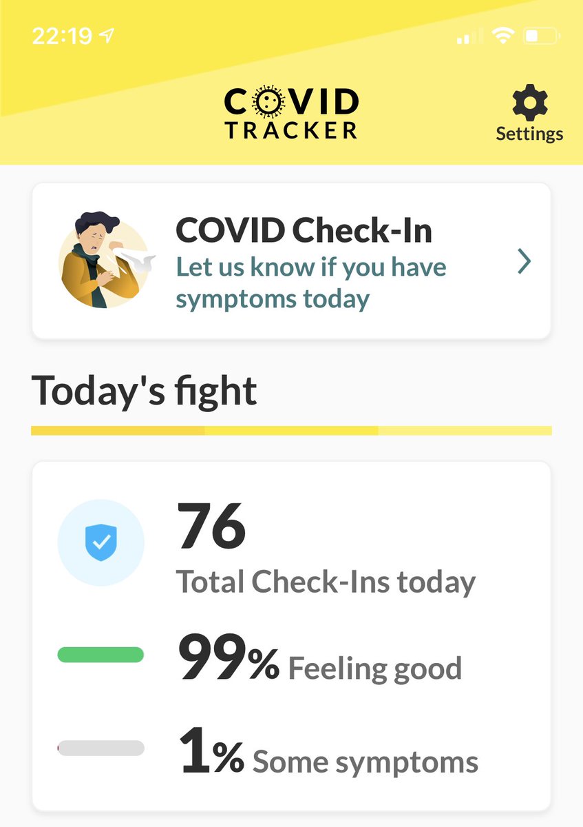 This self-reported Check-In system seems like the weakest purpose in the app. It invites people to self assess their symptoms and record them. Given my lack of medical training, I’m not sure how valuable my self assessment is to anyone.