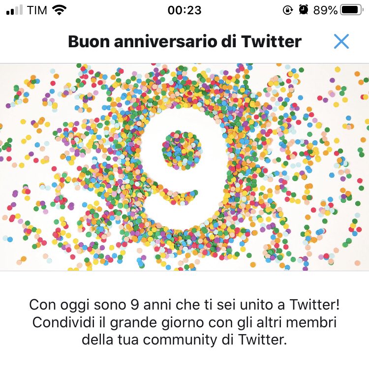 DebbieDebbyGo's tweet photo. Buon Twitterversario!! 🥳 https://t.co/u1OnY5Cy4q