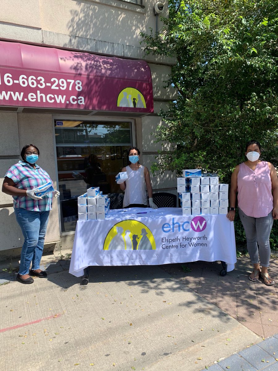 elspethheyworth's tweet photo. Stay Safe
Elspeth Heyworth Centre for Women distributing masks from our head office in Toronto #masksdistribution #ehcw1 #community #staysafe https://t.co/ZLRdveBCtu