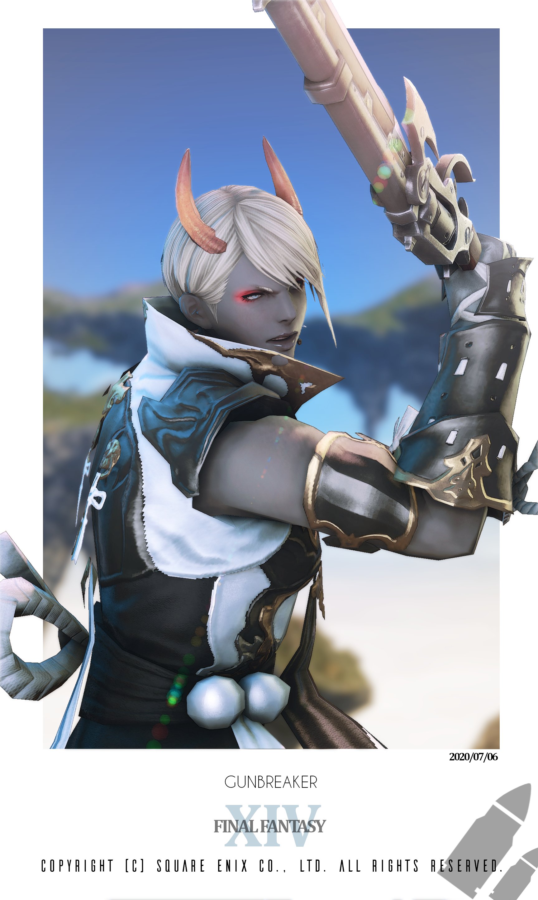 ﾚｳﾞｨ 神龍 Levius ガンブレ Ff14 Roegadyn ルガディン タンクはずっと戦士しか使ってなかったけども ちょっと飽きて来たのもあってガンブレに手を出した 流石に新しいジョブだけあってモーションもかっこいいし 武器の作りこみも細かい 気が