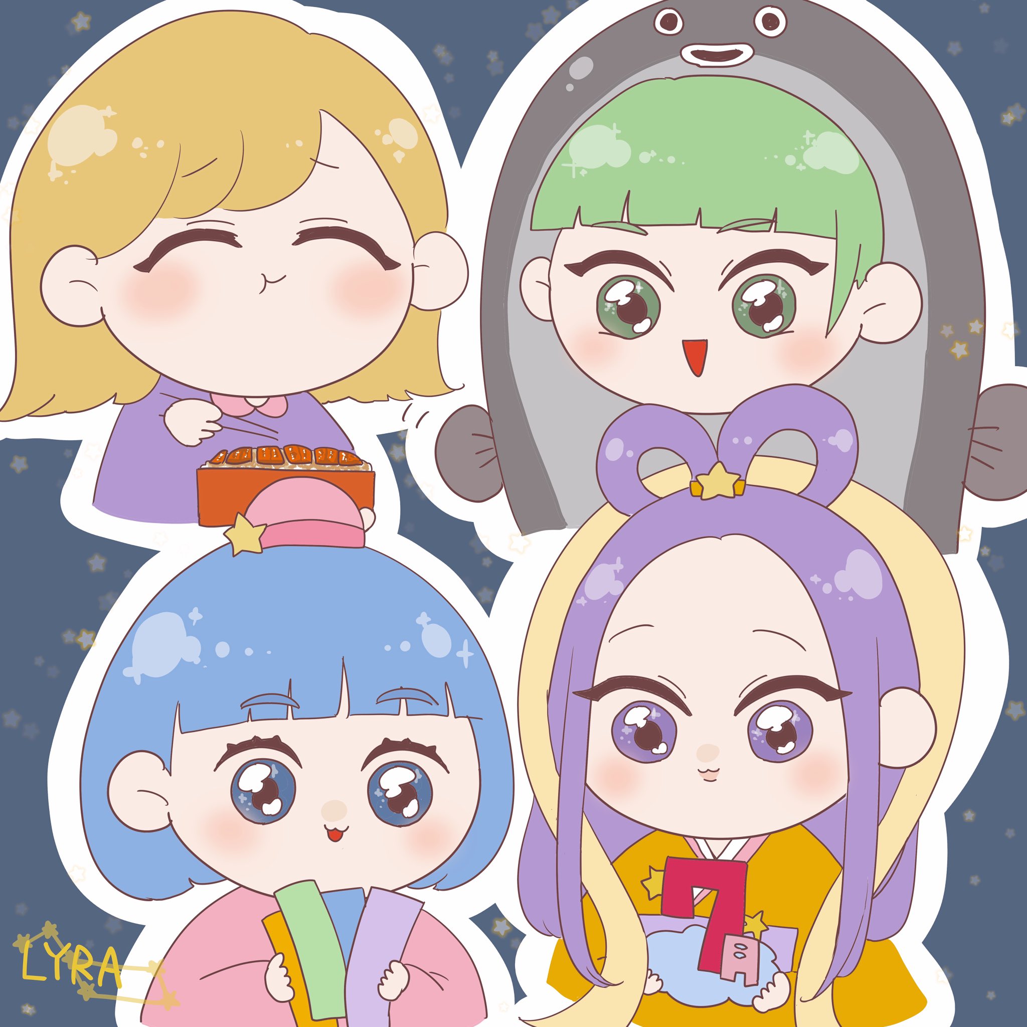 森千咲穂 おはようございます 7月イラスト完成しましたー ポイントは私の食べてるうな重がやたらリアルなところです笑 今日は七夕ですね 皆さんお願い事はしましたか 七夕 土用の丑の日 イラスト Lyra 好きやけん T Co Dok92vrup1
