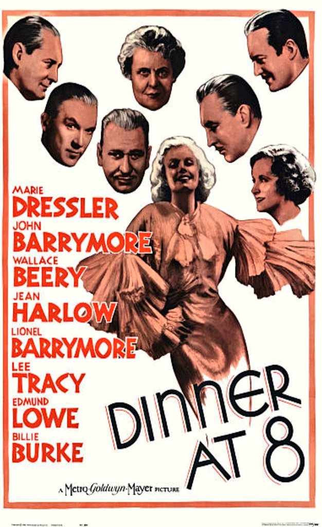 Katharine Hepburn, con quien repetiría en 9 películas más.En 1930 filma la comedia romántica “Dinner at Eight” (1933).Se trataba de una adaptación de la obra de teatro homónima, de George S. Kaufman y Edna Ferber.Contaba con un reparto repleto de estrellas: Jean