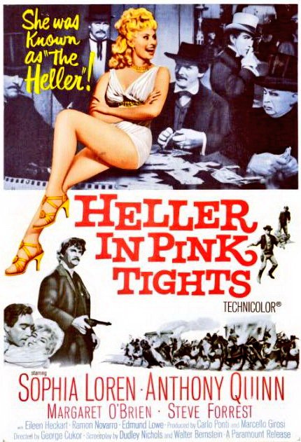 su filmografía.Cukor viajó a Pakistán para hacer “Bhowani Junction” (1956), con Ava Gardner y Stewart Granger.Luego dirigió el musical “Les Girls" (1957), con Mitzi Gaynor y Gene Kelly.“Heller in Pink Tights” (1960), protagonizada por Sophia Loren y Anthony Quinn, fue