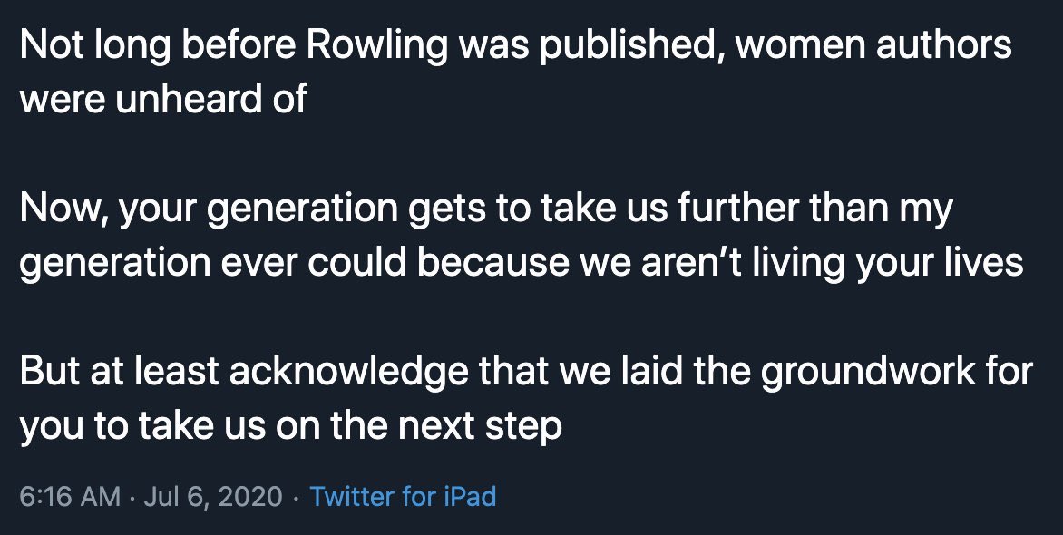 Harper Lee, Ursula K. Le Guin, Mary Shelley, Dorothy Parker, Maya Angelou, Shirley Jackson, Toni Morrison, Jane Austen, the Bronté sisters, Louisa May Alcott, Virginia Woolf, Emily Dickinson, Margaret Atwood. That’s just off the top of my head, imagine if I’d googled it