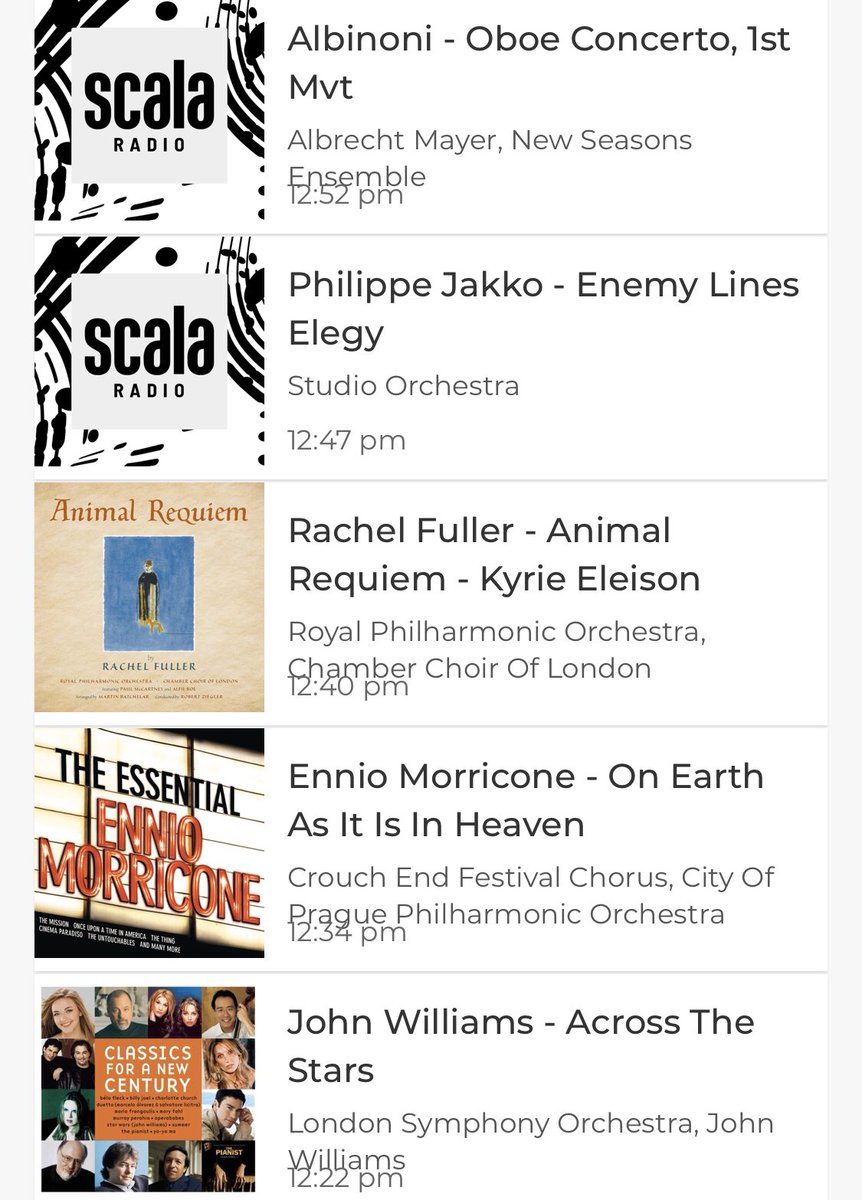 Thank you to our wonderful friends over at <a href="/ScalaRadio/">Magic Classical</a> and @simonmayo for continuing to support Animal Requiem and Playing Kyrie Eleison today. #WeAreListening #SupportTheArts #AnimalRequiem #ScalaRadio #WeLoveScalaRadio 🤍🎼