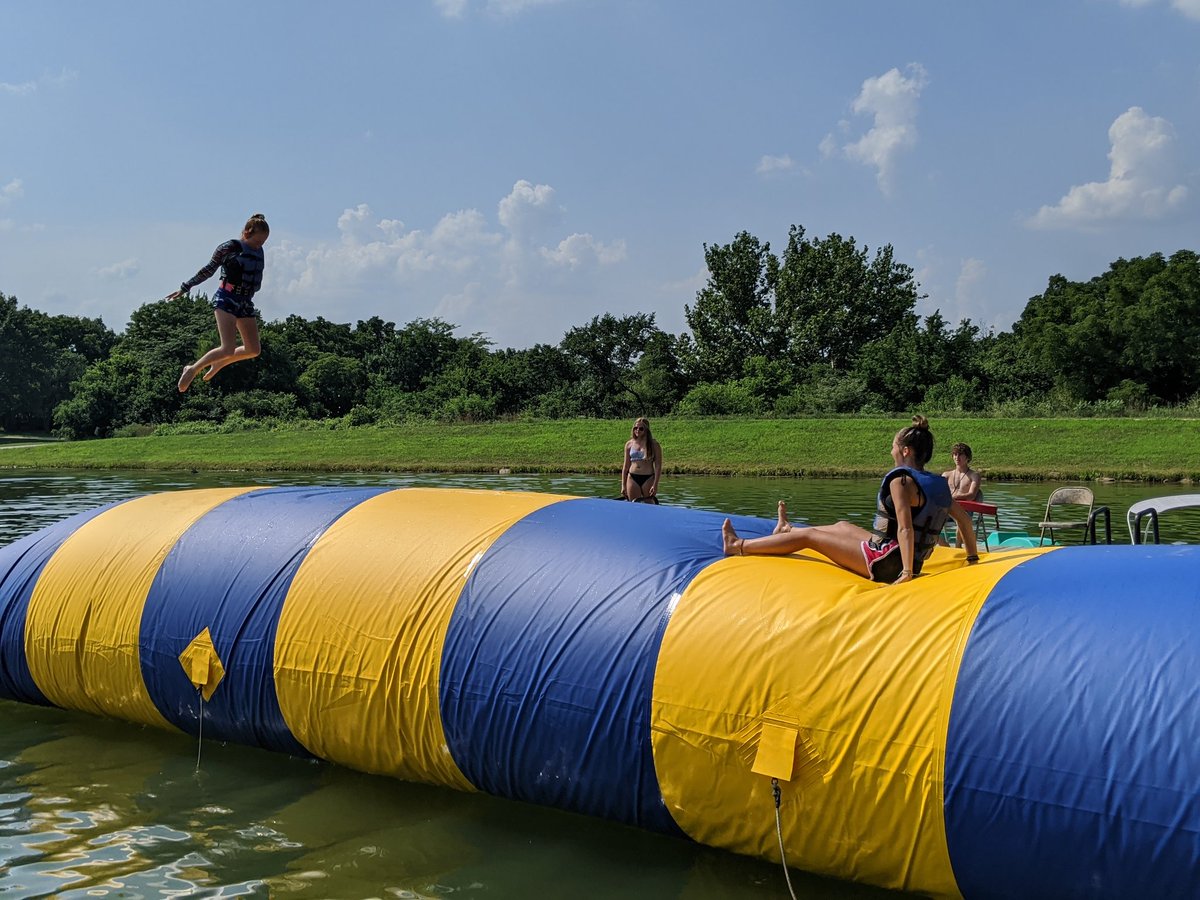 YouthfrontCamp's tweet photo. The ladies were getting air during free time this afternoon! #YFCampWest #Session6A https://t.co/r2FIEwBAbS