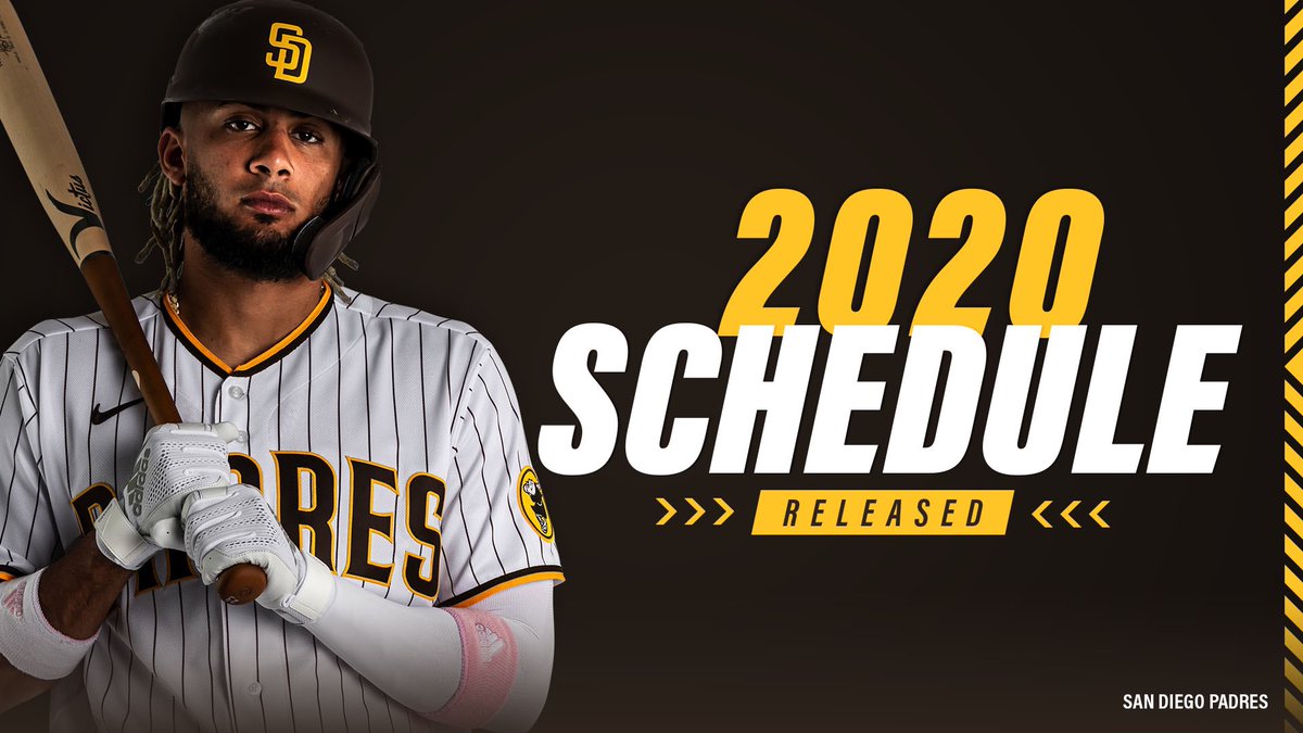 San Diego Padres on X: The #Padres have announced the 2020 schedule:    / X