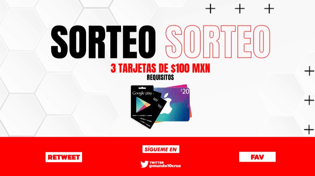 Sorteo de 3 pases temporada o tarjeta de 100mx🤑
♦️REQUISITOS♦️
-SEGUIRME 
-DAR RT Y FAV
-SUSCRIBIRSE A MI CANAL
youtube.com/channel/UC3JK3…
Ganadores 10 de julio