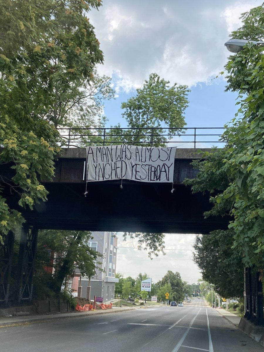 Also, this is a real scene in Bloomington, Indiana, right now.