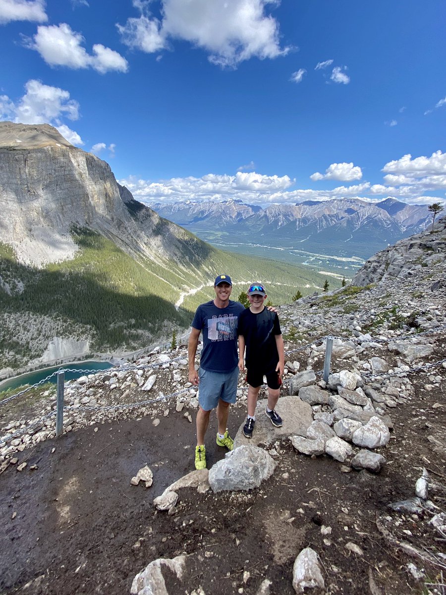 Luke_Elvy's tweet photo. Would’ve been flying home from Detroit then quarantining for 14 days if I worked @RocketMClassic - instead went hiking with my 7yo. He crushed it & I’m starting to love my Gap Year. #GapYear2020 https://t.co/Q0dB10fI2a