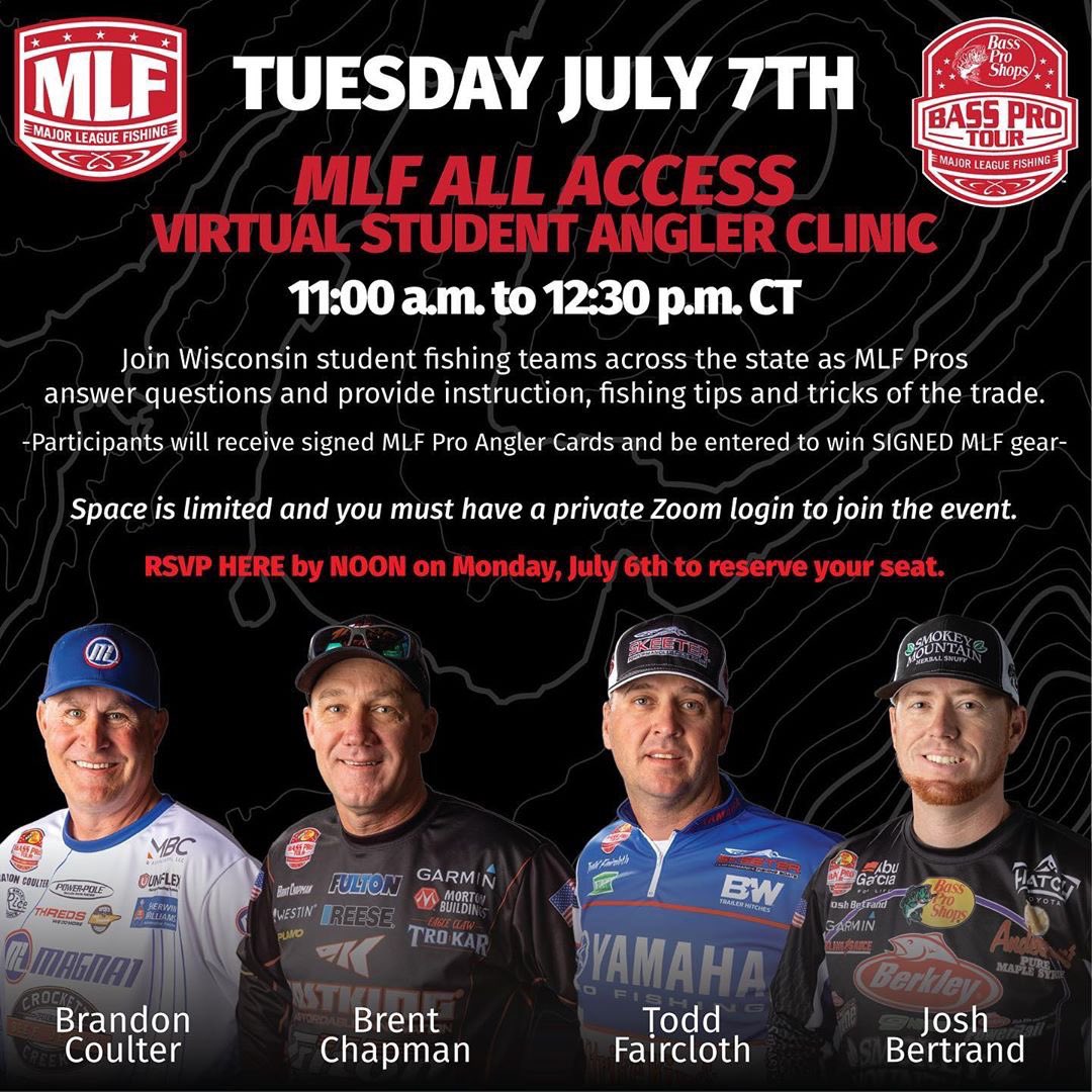 Can’t wait to meet all the teams tomorrow! Be sure you’re registered for the <a href="/MajorLeagueFish/">Major League Fishing</a> Zoom event. #fishing #bassfishing #fish #tricks #tips #education #mlffishing