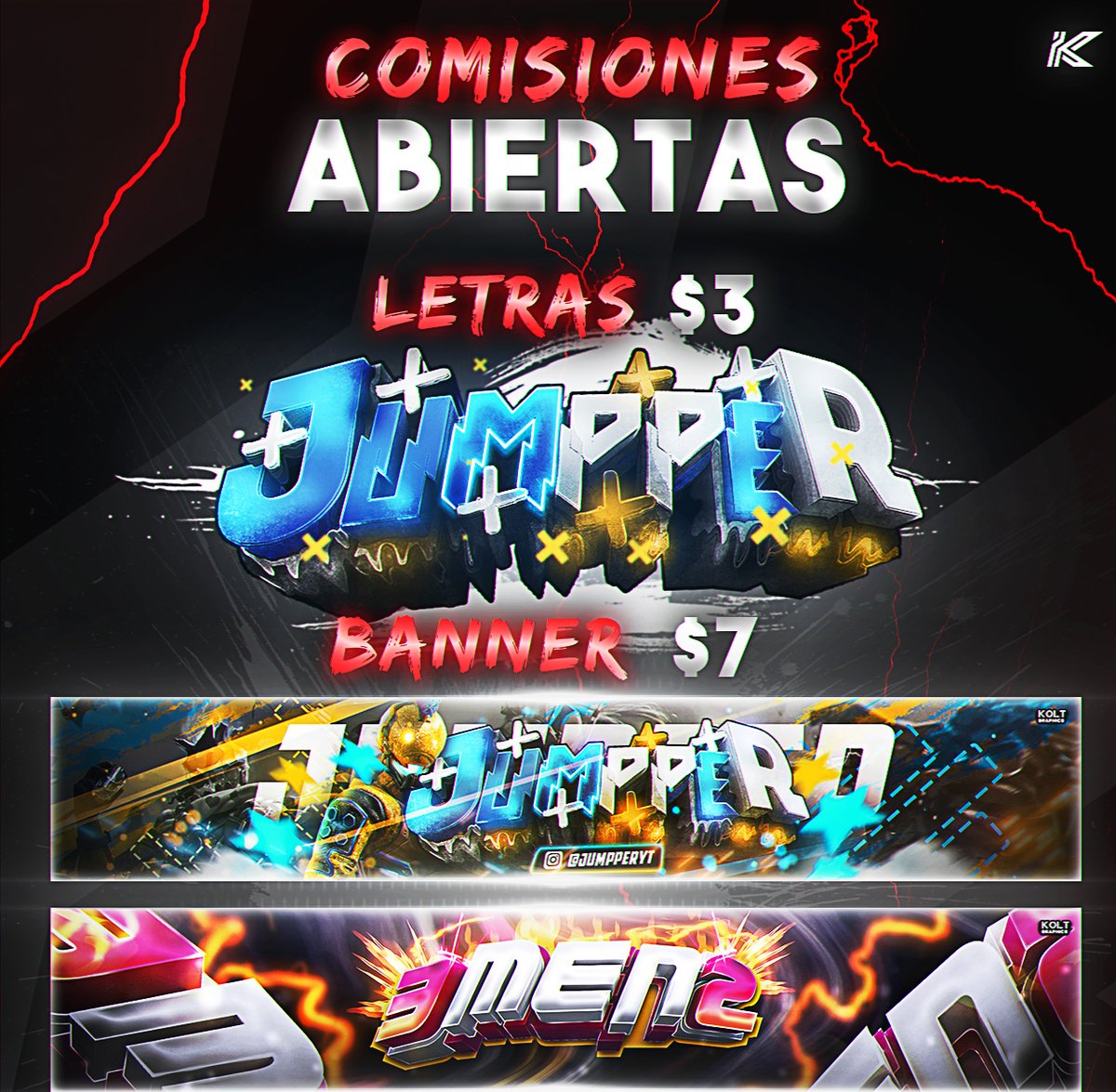 KoltGraphics's tweet image. Lista de precios renovada con %30 de descuento a la anterior! 

RT + MG SE AGRADECE!

Pd: el diseño se entrega de 1 a 2 dias

CUALQUIER DUDA AL MD!