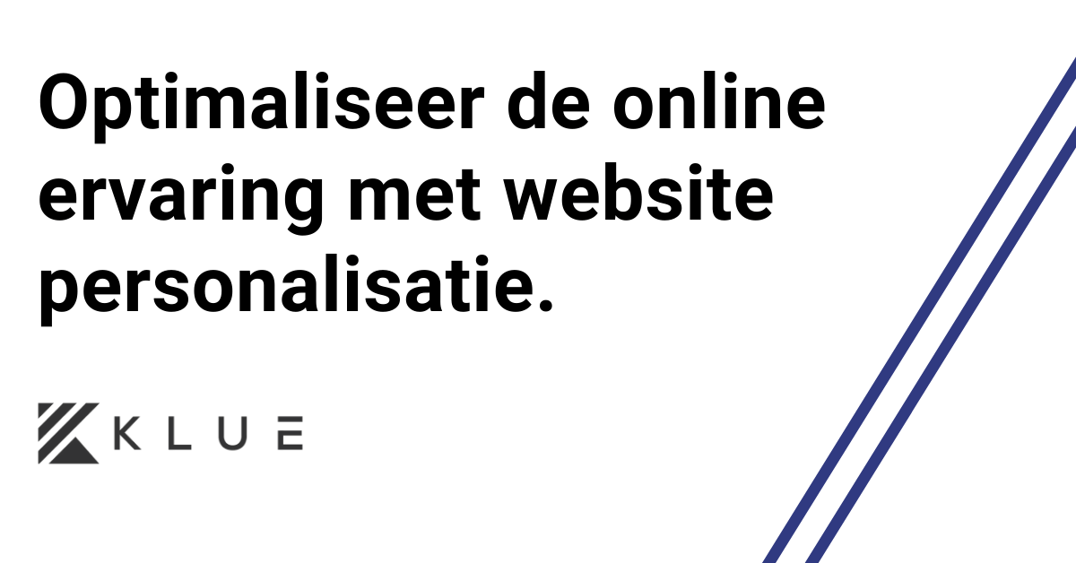 Offline contact is vrijwel altijd gepersonaliseerd. Helaas vergeten veel B2B organisaties dat de bedrijfswebsite óók een ideale plek is om te personaliseren. 

Hoe dat werkt? Check

klue.nl