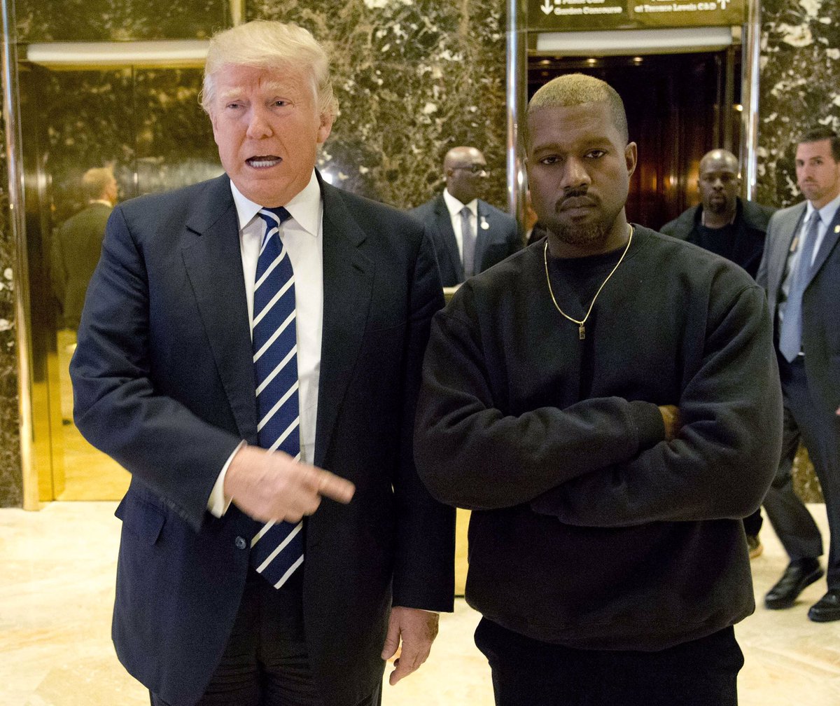 Cajmonay's tweet photo. Remember that time Kanye lost his shit, cancelled his tour and checked himself in due to a “psychiatric emergency”? Then this happened (below) around when he was released from the hospital. I smell a conspiracy. #Biden2020Landslide #PleaseVoteInNovember https://t.co/qEriCG0Oyc