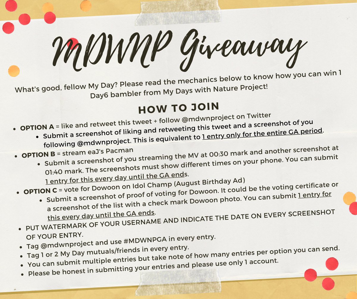 claudefangirls's tweet photo. [PH GIVEAWAY]

Hi hello My Days! I'm giving away a Day6 bamboo tumbler because I feel grateful for the support for batch 2 of #MyDaysWithNatureProject 🥺❤️

🍃Check the pic for details
🌱Sample entries in the replies
☘️Open for PH My Days only
🍀Ends on July 16, 5PM!

Good luck! https://t.co/ZTnJdi5MyB
