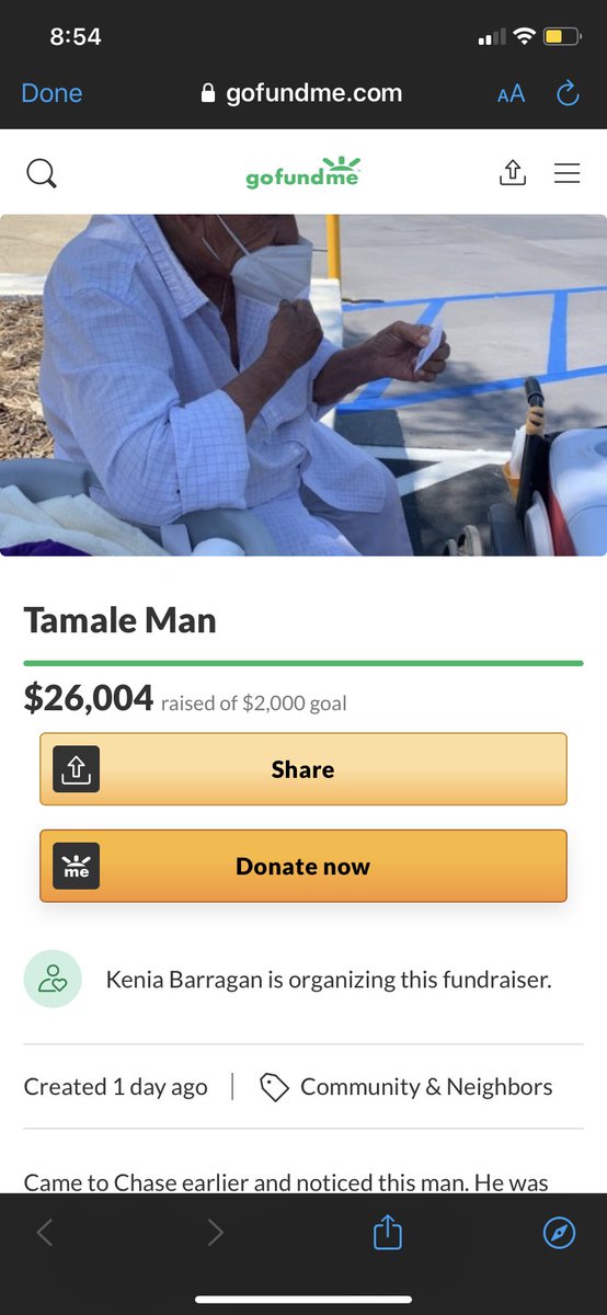 The goal was 2,000. ITS A $26,000 right now, keep it going 