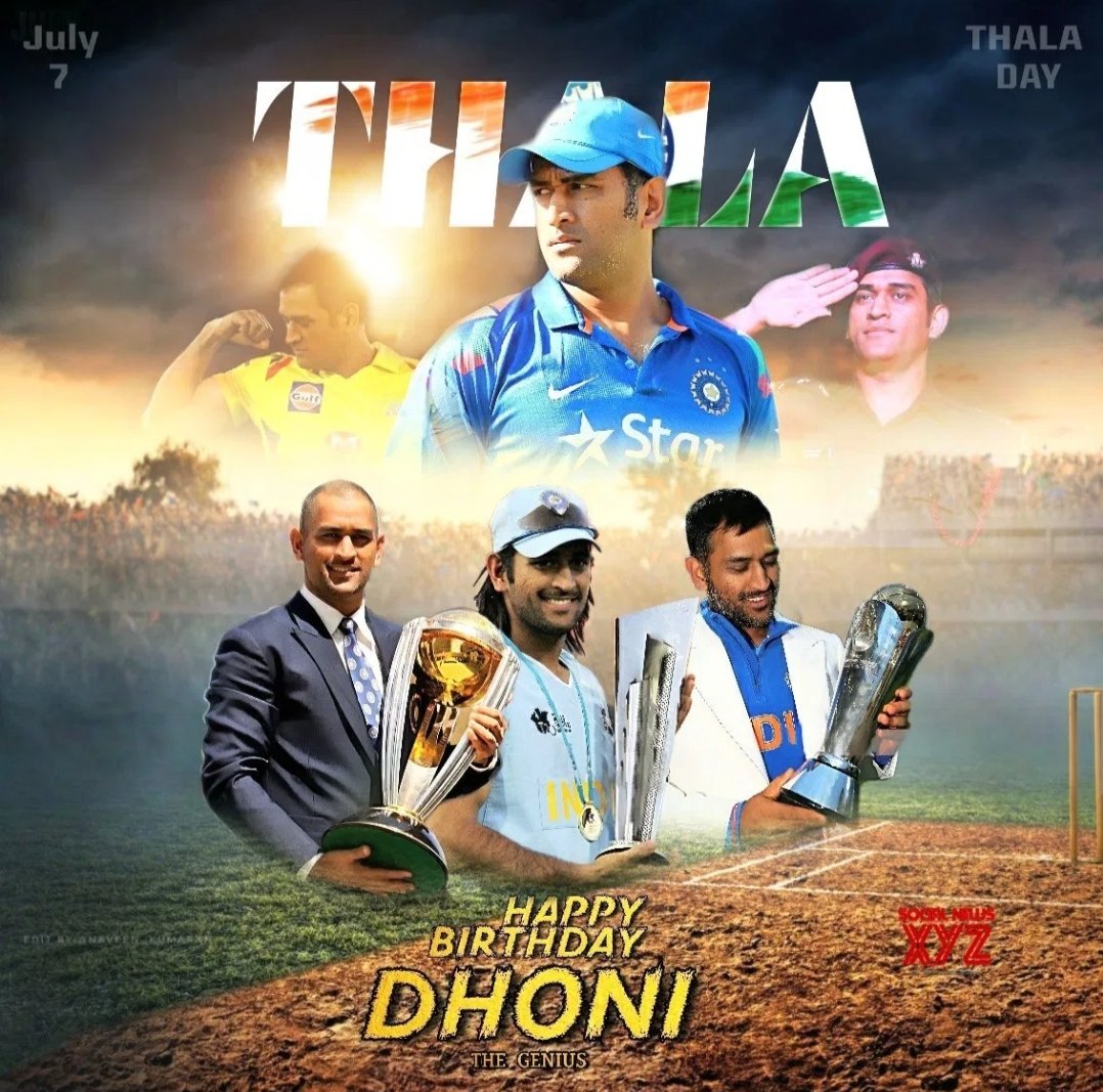 India Cricketer Mahendra Singh Dhoni  Happy birthday 