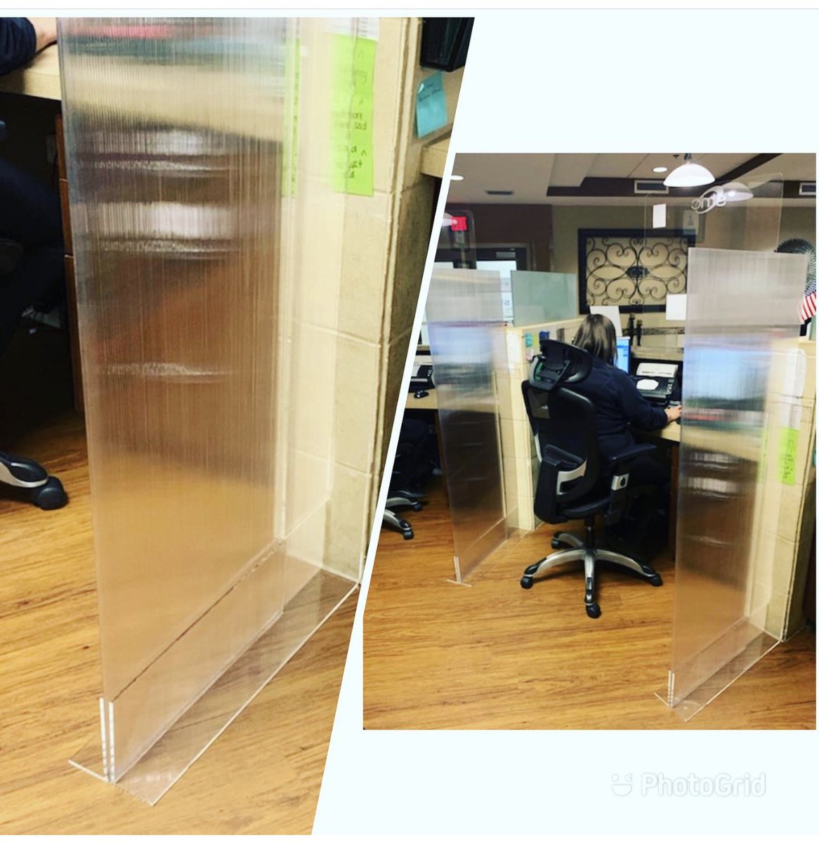 allied_plastic's tweet photo. Twin wall polycarbonate barriers for the office! Fabricated by Allied Plastic- San Antonio👏🏻! Contact us for barriers for the workplace. #twinwallpolycarbonate  #barriers https://t.co/wQy6E27jRz