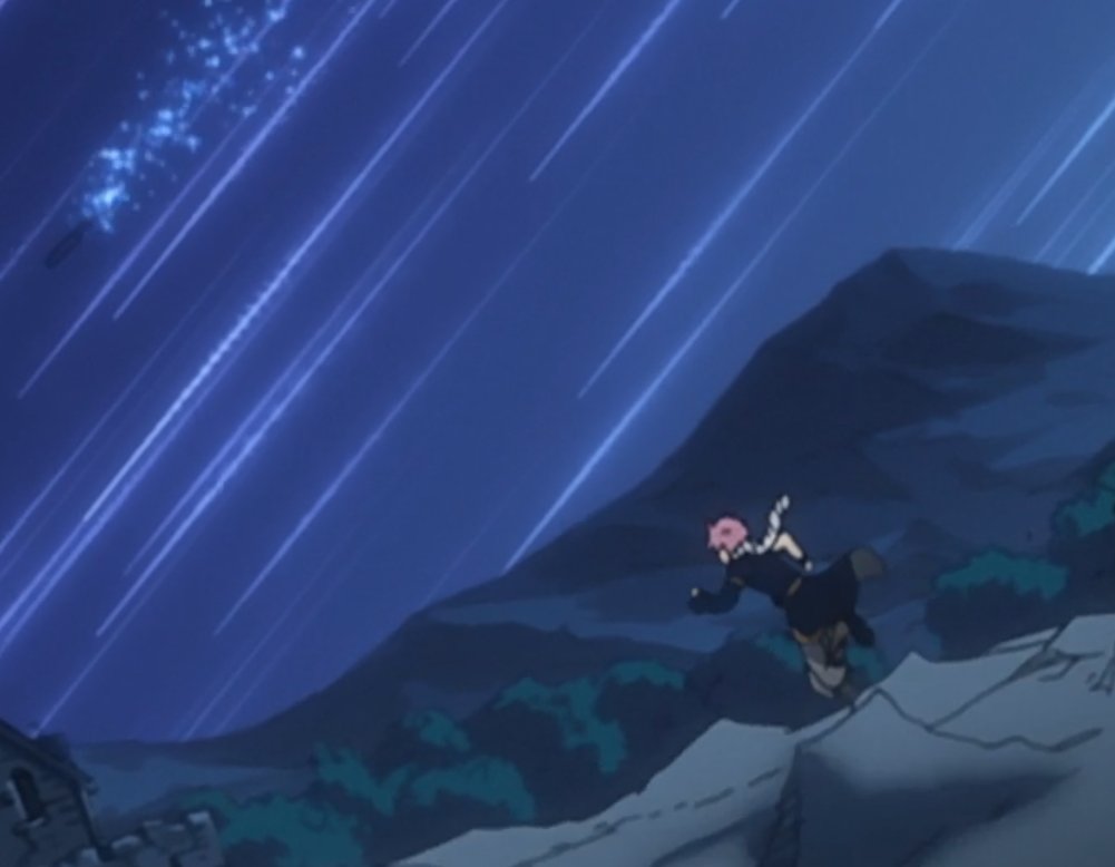 Day 189 of 366 of NaluNatsu running after Lucy to catch and protect her!