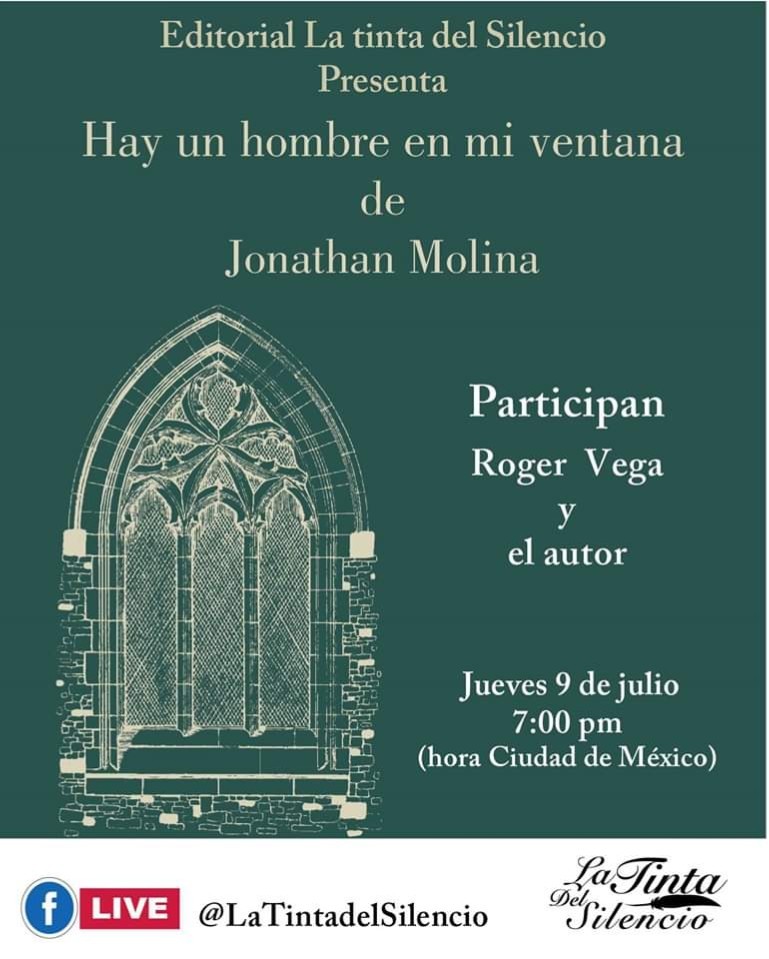 No te pierdas la presentación de Hay un hombre en mi ventana, cuentos de terror de Jonathan Molina, comenta Roger Vega. Jueves 9 de julio, 19 hrs (cdmx)

#cuentodeterror #horrorcósmico #editorialindependiente #horror #libroartesanal #cuentos