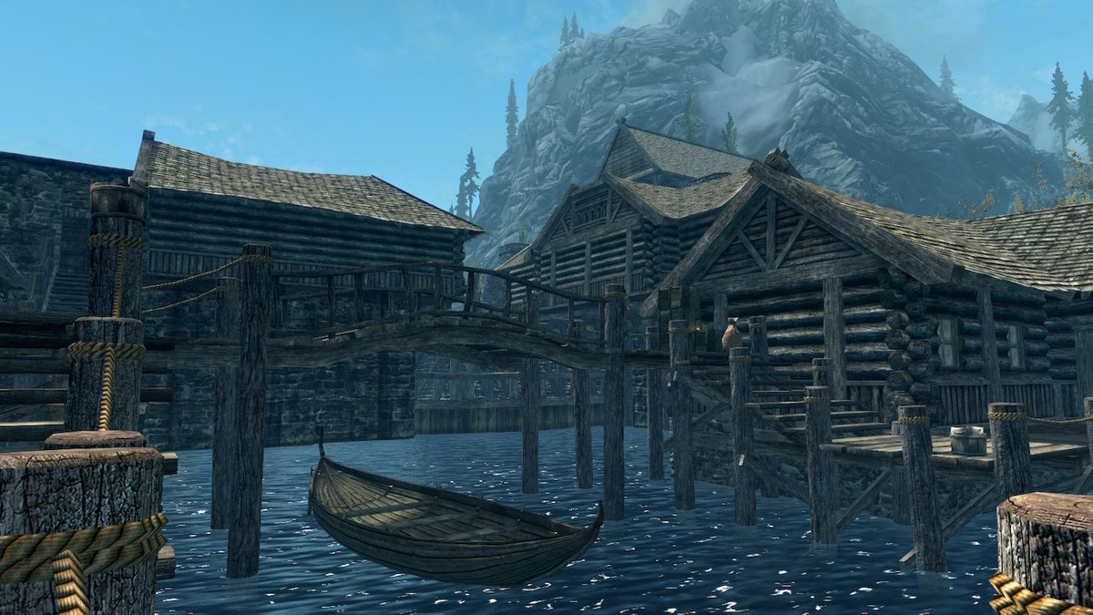 I've been playing Skyrim a lot lately. Here's some scenes from Riften! #Skyrim #NintendoSwitch